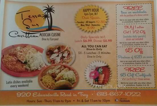Terra Sur - Troy, IL menu_pic