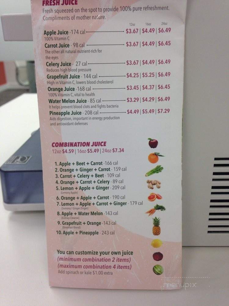 Twister Juice - Arcadia, CA menu_pic
