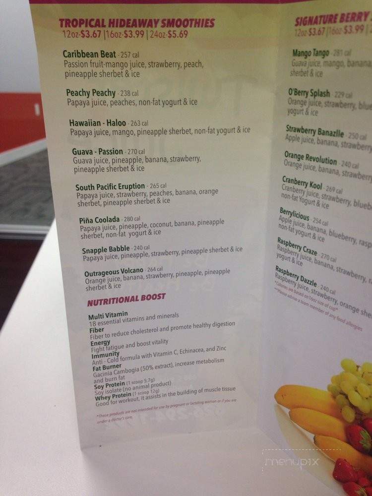 Twister Juice - Arcadia, CA menu_pic