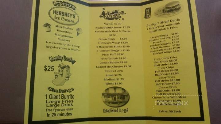 Diaz Fast Food - Oswego, IL menu_pic