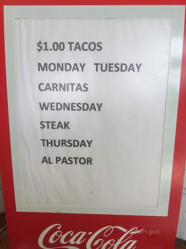 Taqueria El Camino - Glendale Heights, IL menu_pic