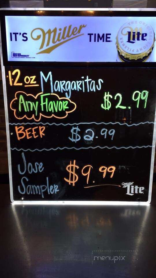 No Way Jose - Greenwood, MS menu_pic