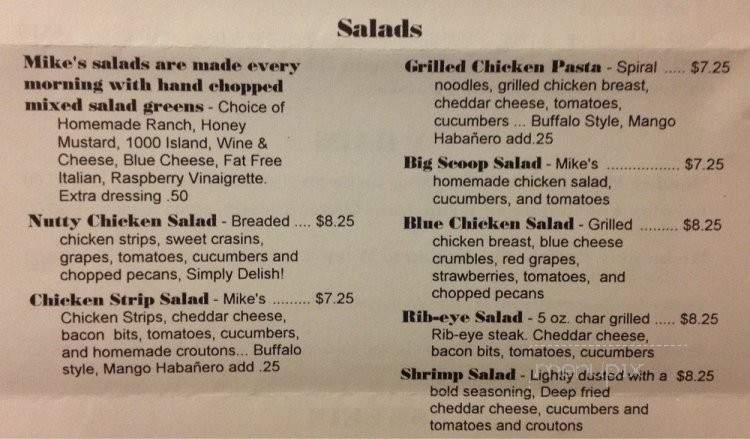 Lil Mike's Grill - Corinth, MS menu_pic