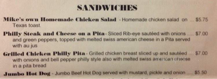 Lil Mike's Grill - Corinth, MS menu_pic