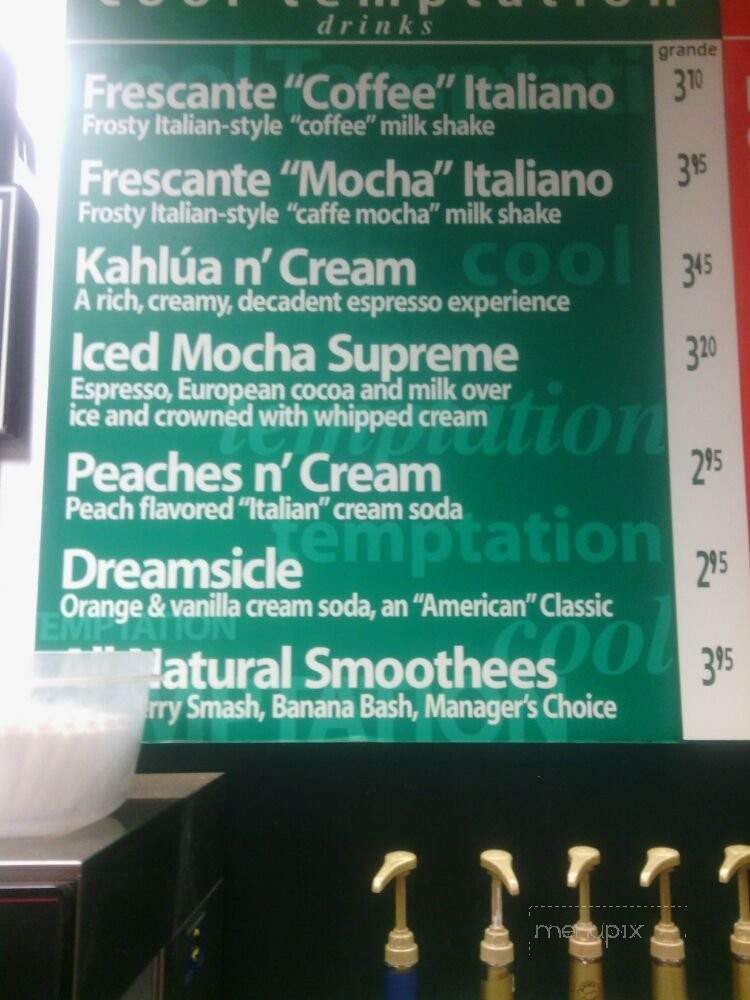 Italia D'oro Coffee House - Atlanta, GA menu_pic