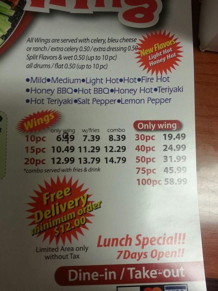 Buffalo Wing - Duluth, GA menu_pic