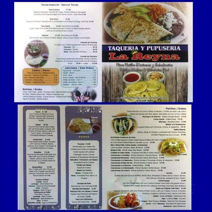 La Reyna Taqueria Y Pupuseria - Gainesville, GA menu_pic