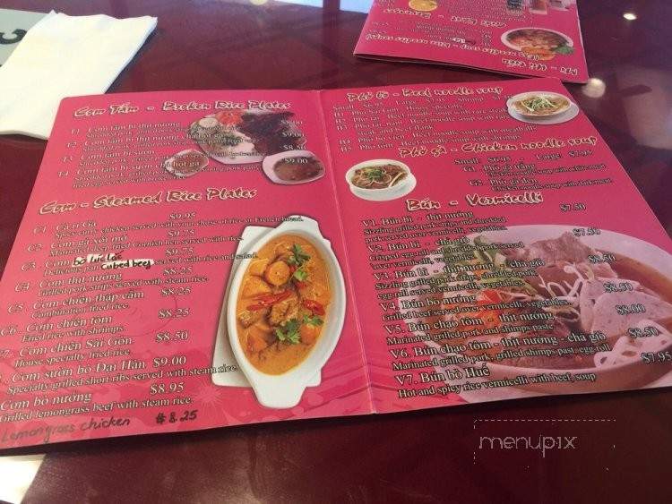 Pho Saigon Vietnamese Restaurant - Arlington, TX menu_pic