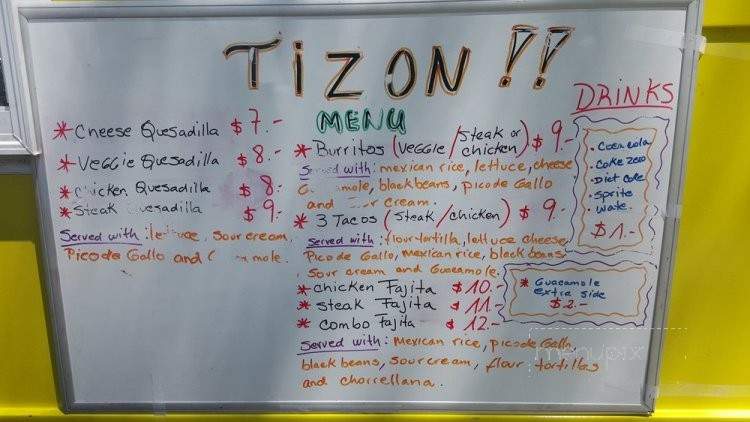 Tizon - Washington, DC menu_pic