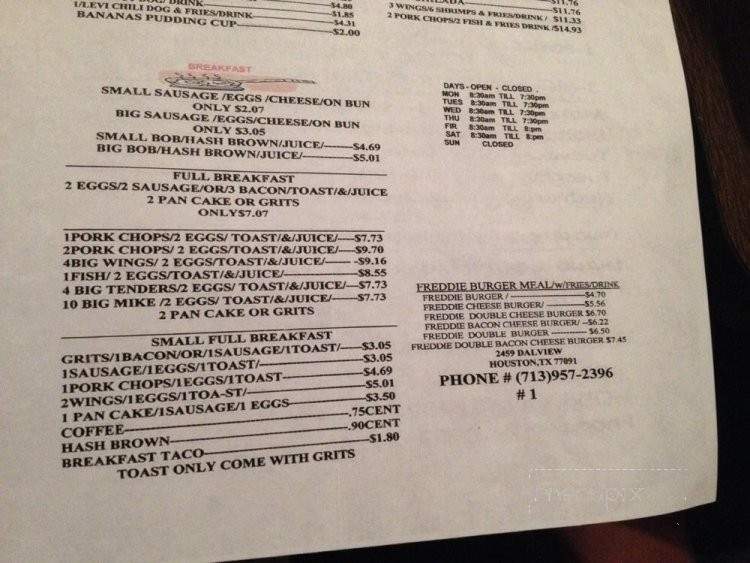 Log cabin restaurant menu in houston tx order delivery reviews