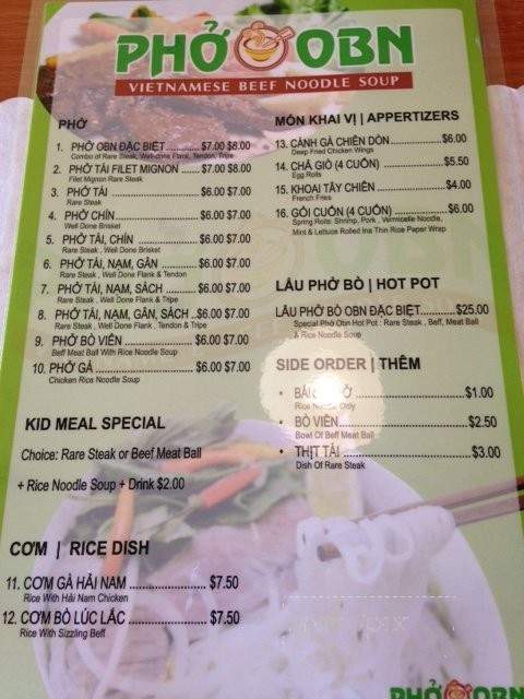 Thai 's Pho - Garden Grove, CA menu_pic