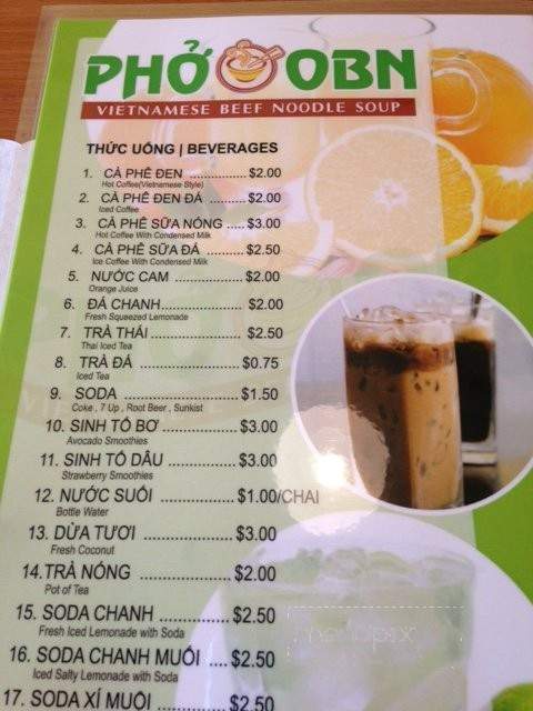 Thai 's Pho - Garden Grove, CA menu_pic