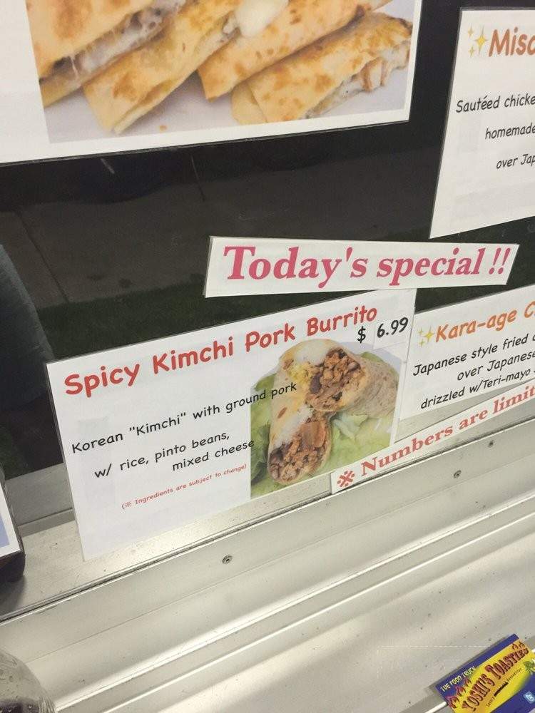 Yoshi's Toasties - Santa Ana, CA menu_pic