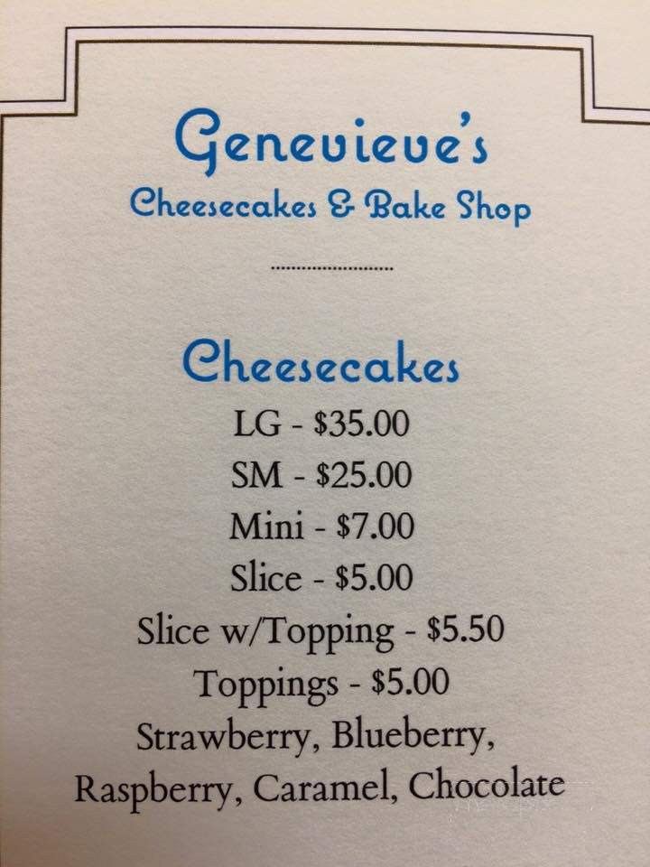 /250966309/Genevieves-Cheesecakes-and-Bake-Shop-East-Amherst-NY - East Amherst, NY