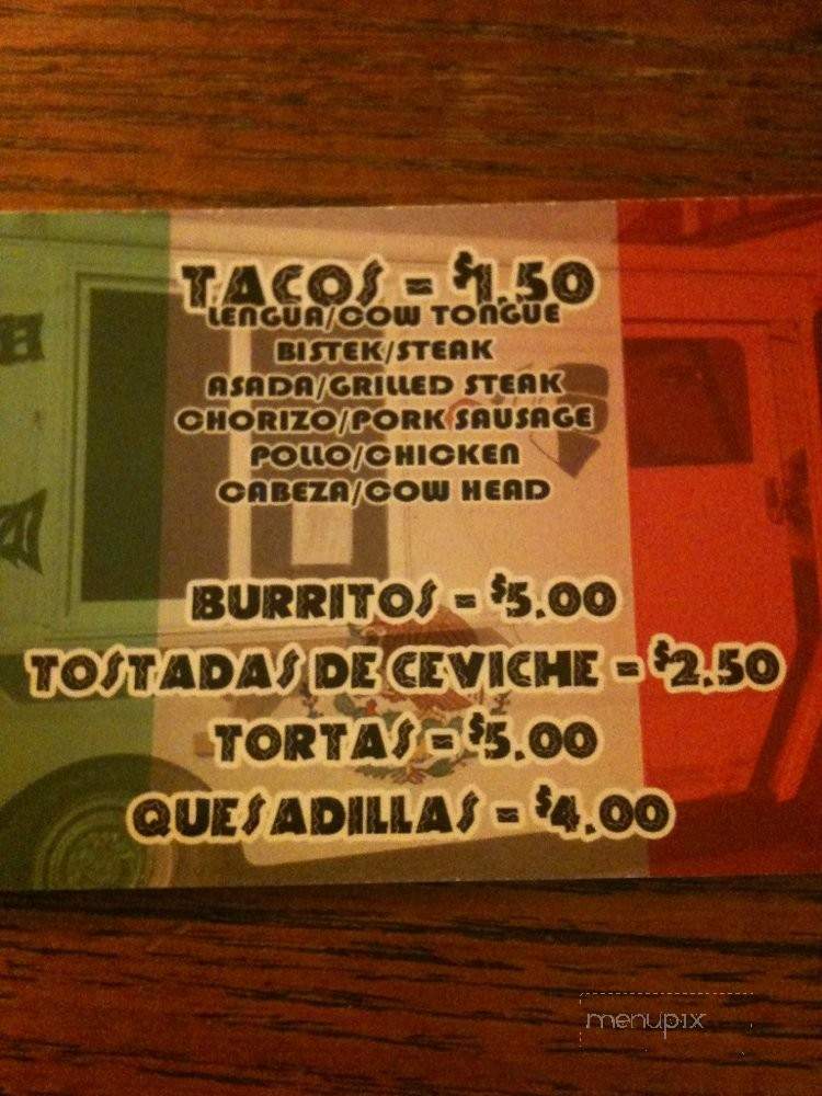 El Taconazo Taqueria - Lancaster, PA menu_pic