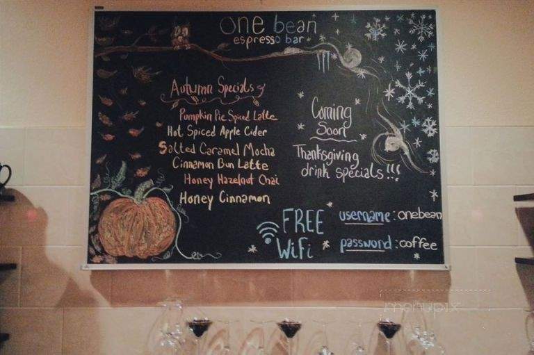 One Bean Espresso Bar - Shippensburg, PA menu_pic