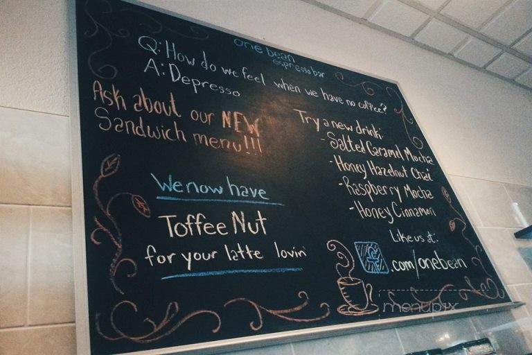 One Bean Espresso Bar - Shippensburg, PA menu_pic