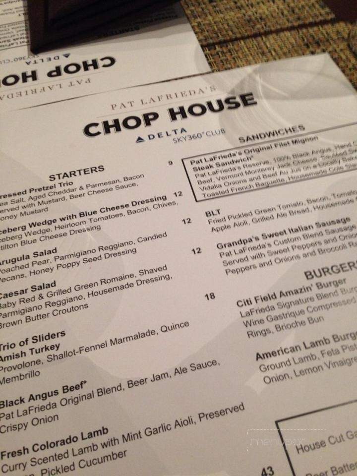 Delta Sky360 Club - Corona, NY menu_pic