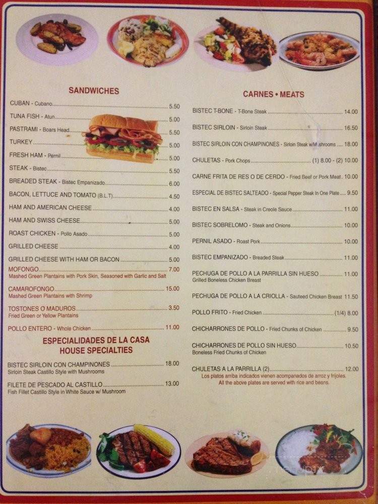 Castillo de Jagua - New York, NY menu_pic