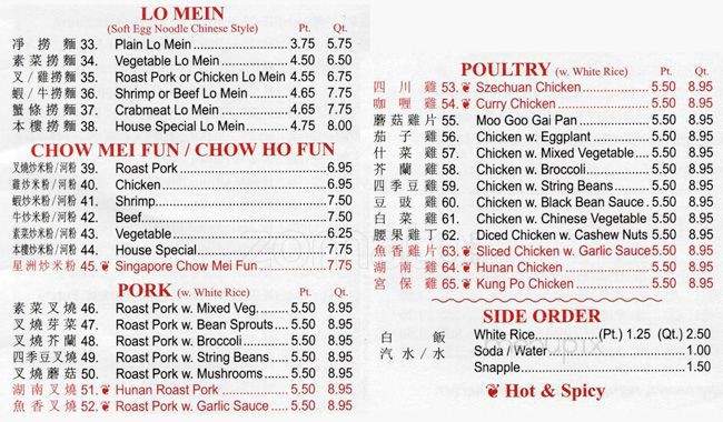 New Jin Xin - Brooklyn, NY menu_pic
