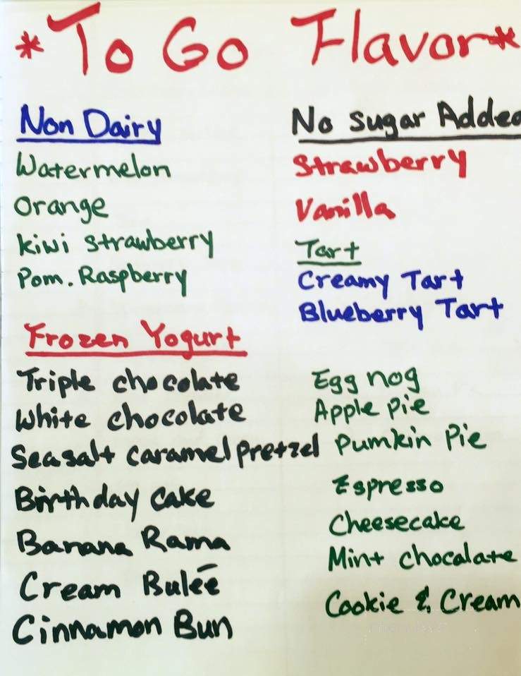Rainbow Twist Fro Yo - Woodland Park, CO menu_pic