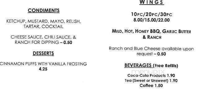 Sorellas Pizzeria - Mount Morris, PA menu_pic