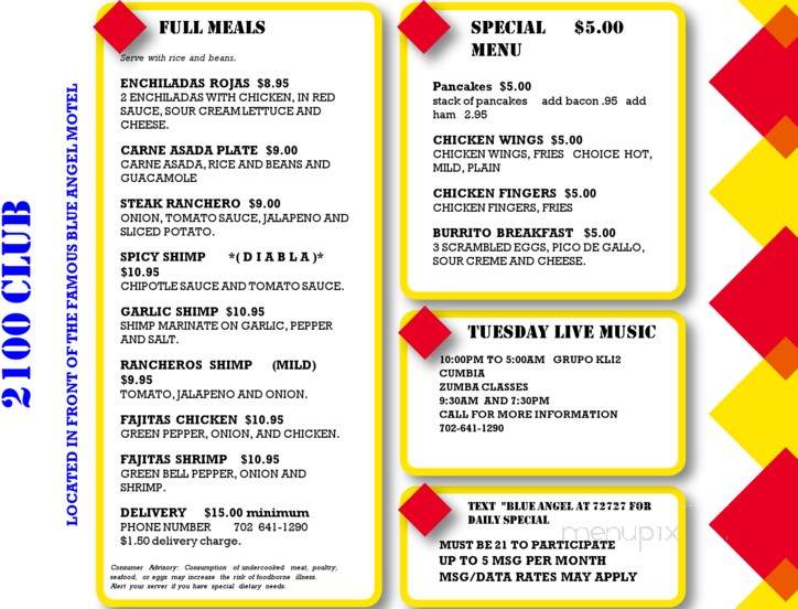 Maribel's Mexican Food - Las Vegas, NV menu_pic