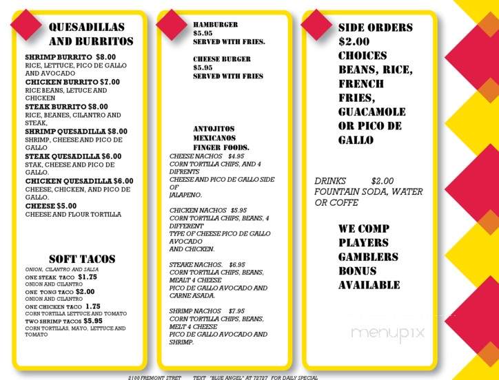 Maribel's Mexican Food - Las Vegas, NV menu_pic