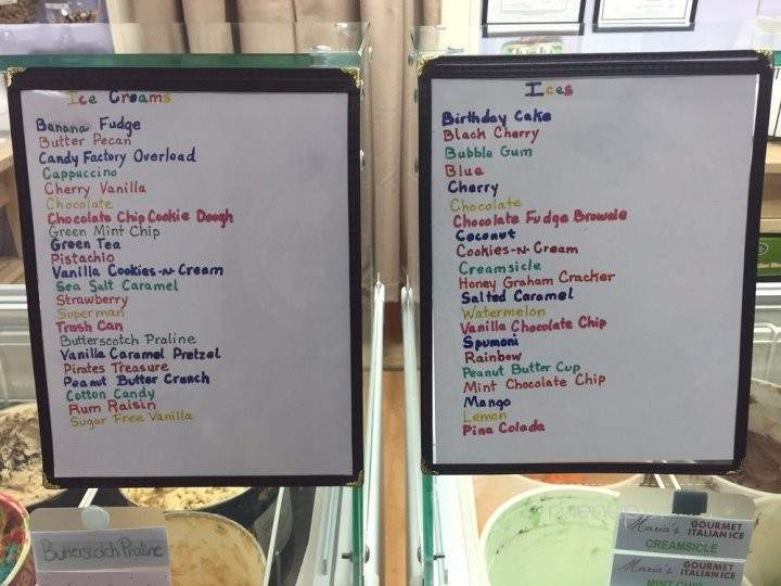 Justine's Italian Ices & Ice Cream - South Amboy, NJ menu_pic