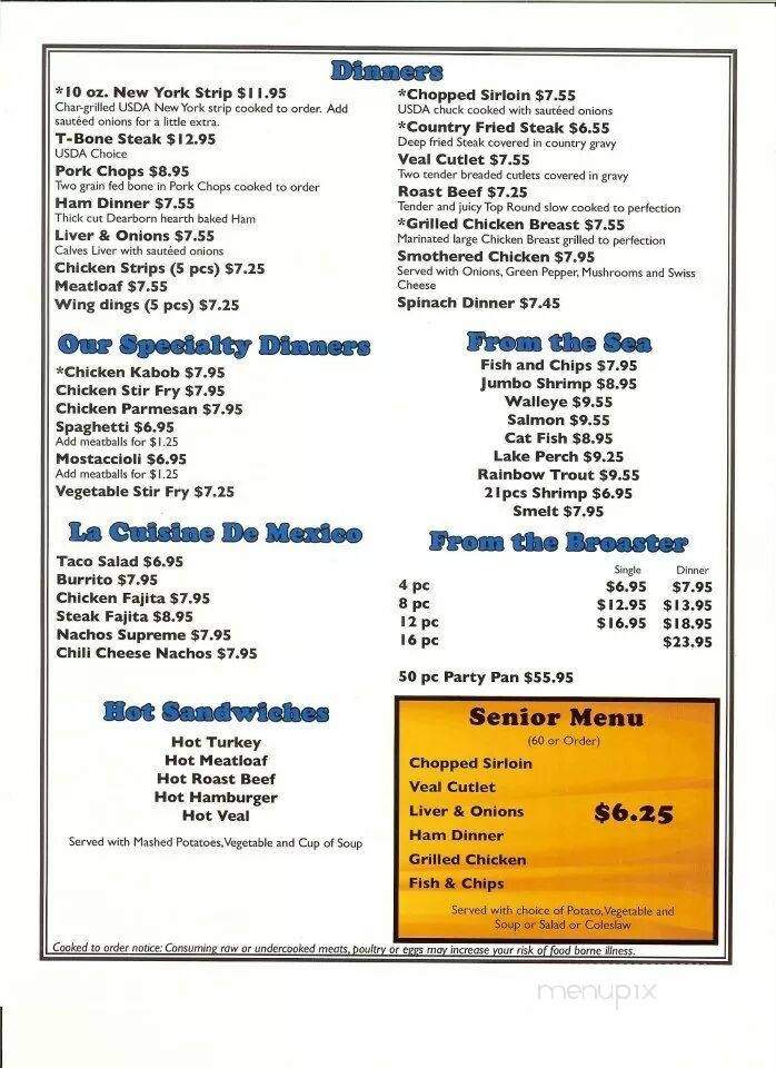 Gibraltar Grill & Fine Dining - Rockwood, MI menu_pic