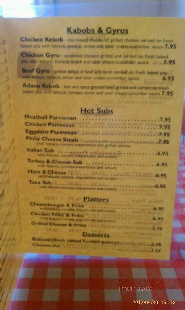Two Sisters II - Toano, VA menu_pic