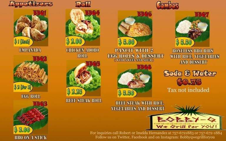 Bobby-Q - Norfolk, VA menu_pic
