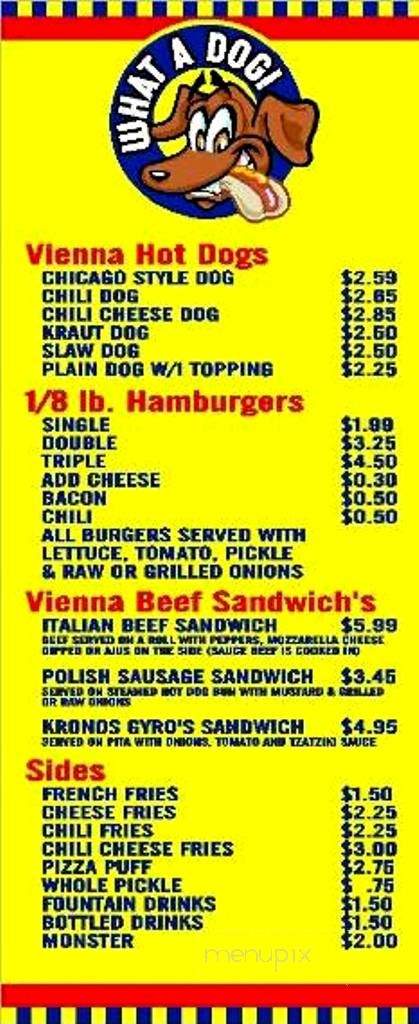 What a Dog - Woodstock, GA menu_pic