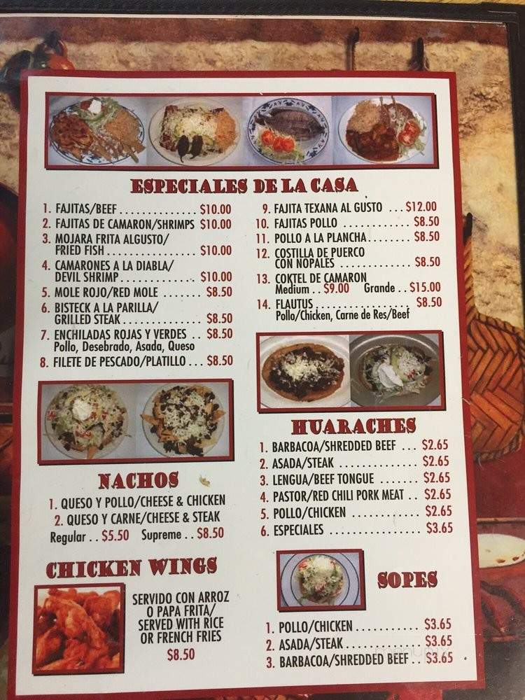 Julia's Taqueria - Marietta, GA menu_pic