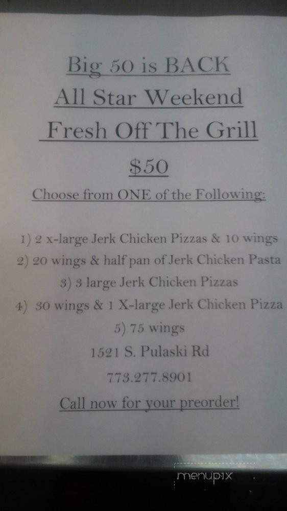 Fresh Off The Grill - Chicago, IL menu_pic