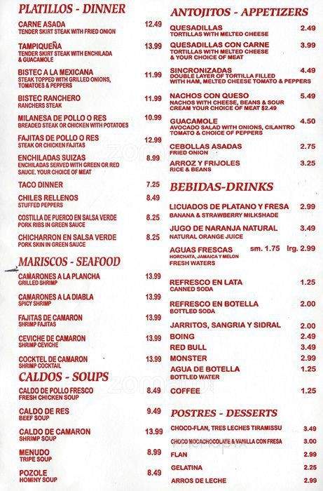 Thaly's Restaraunt - Chicago, IL menu_pic