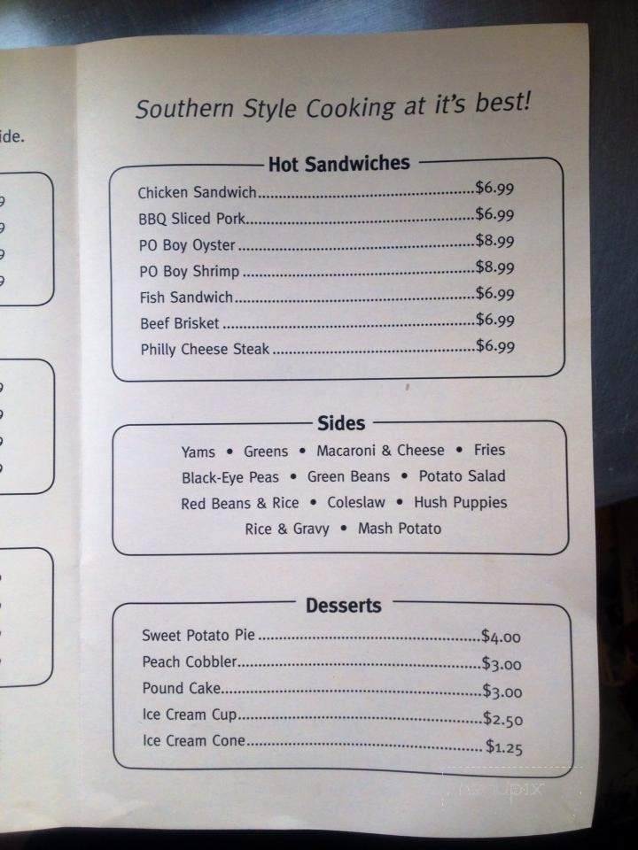 M&M's Southern Cafe - Sparks, NV menu_pic