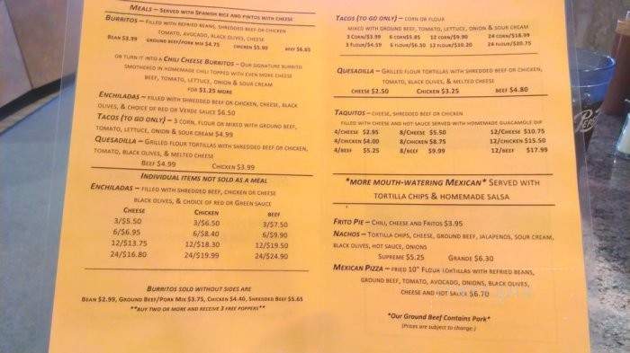 The Whole Enchilada - Warren, PA menu_pic