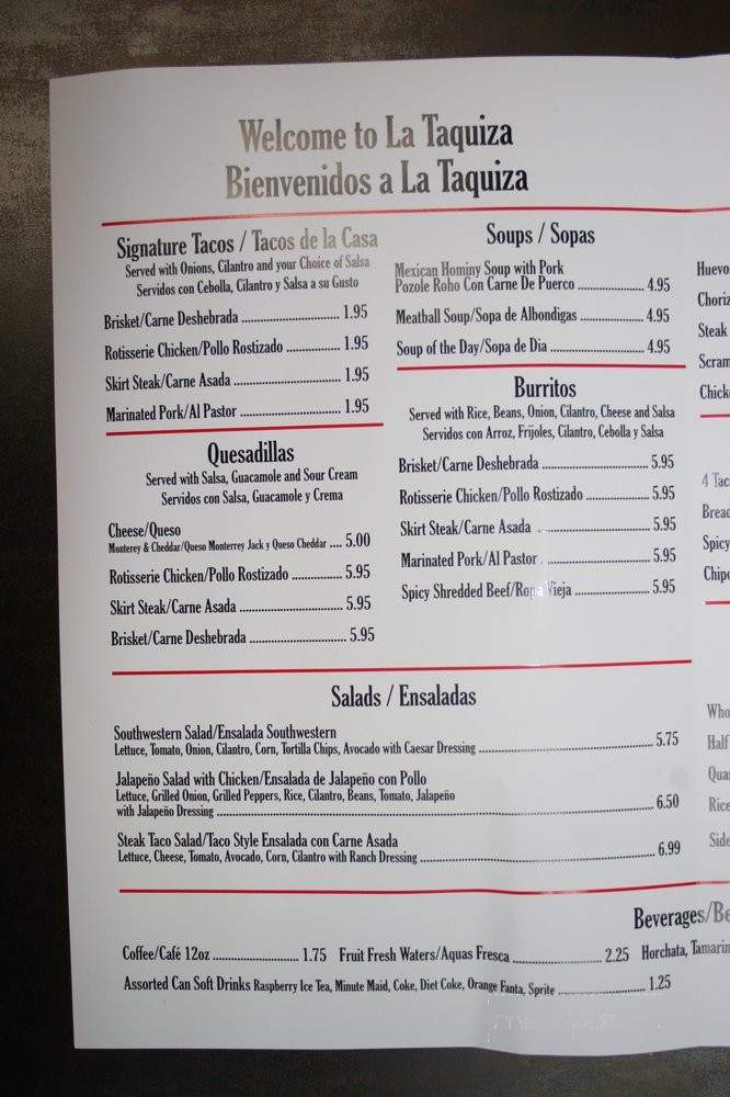 La Taquiza of Pacoima - Los Angeles, CA menu_pic