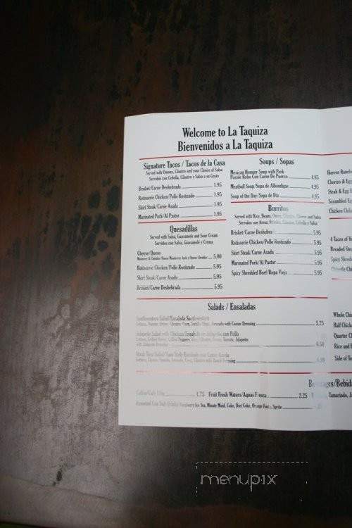 La Taquiza of Pacoima - Los Angeles, CA menu_pic