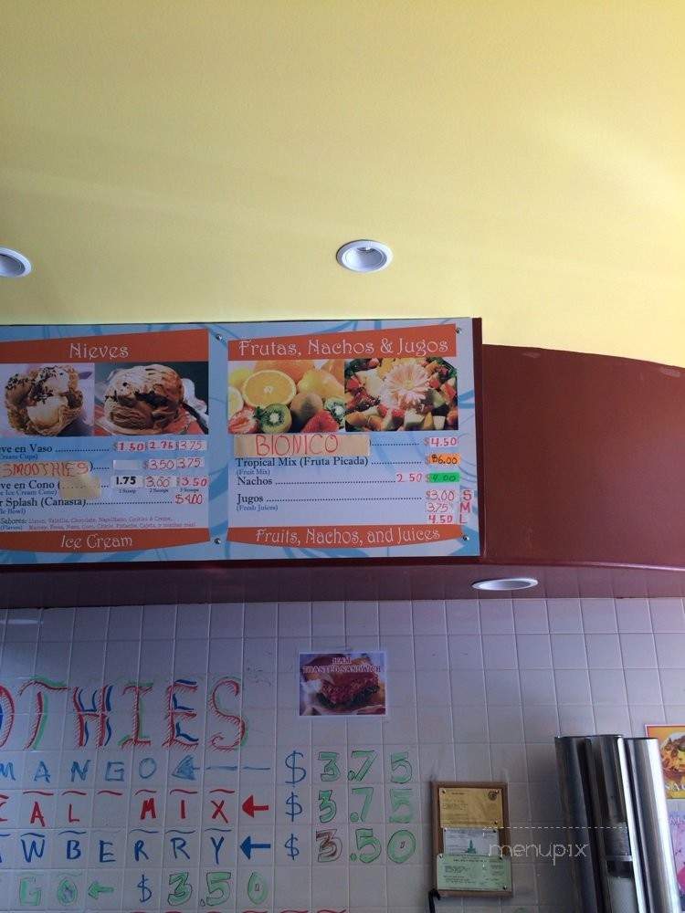 Nevera: Frutas y Raspados - Panorama City, CA menu_pic