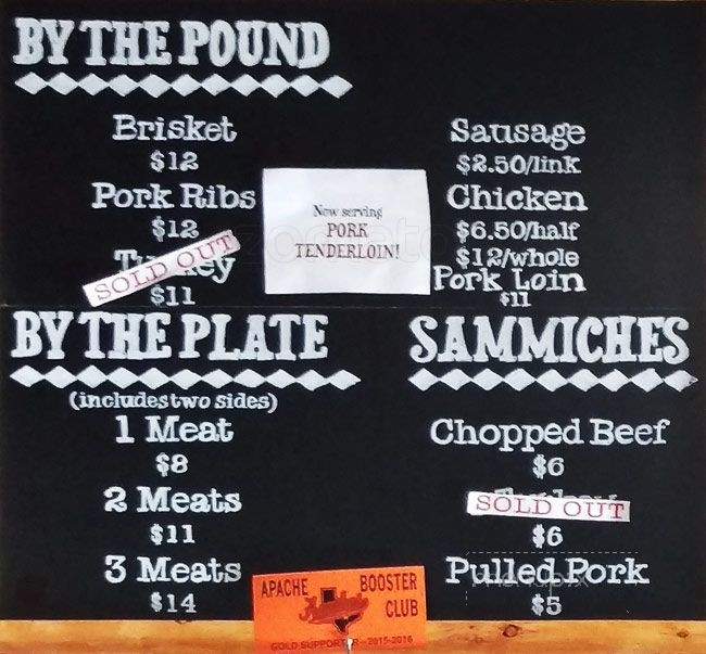 Baker Boys BBQ - Gonzales, TX menu_pic