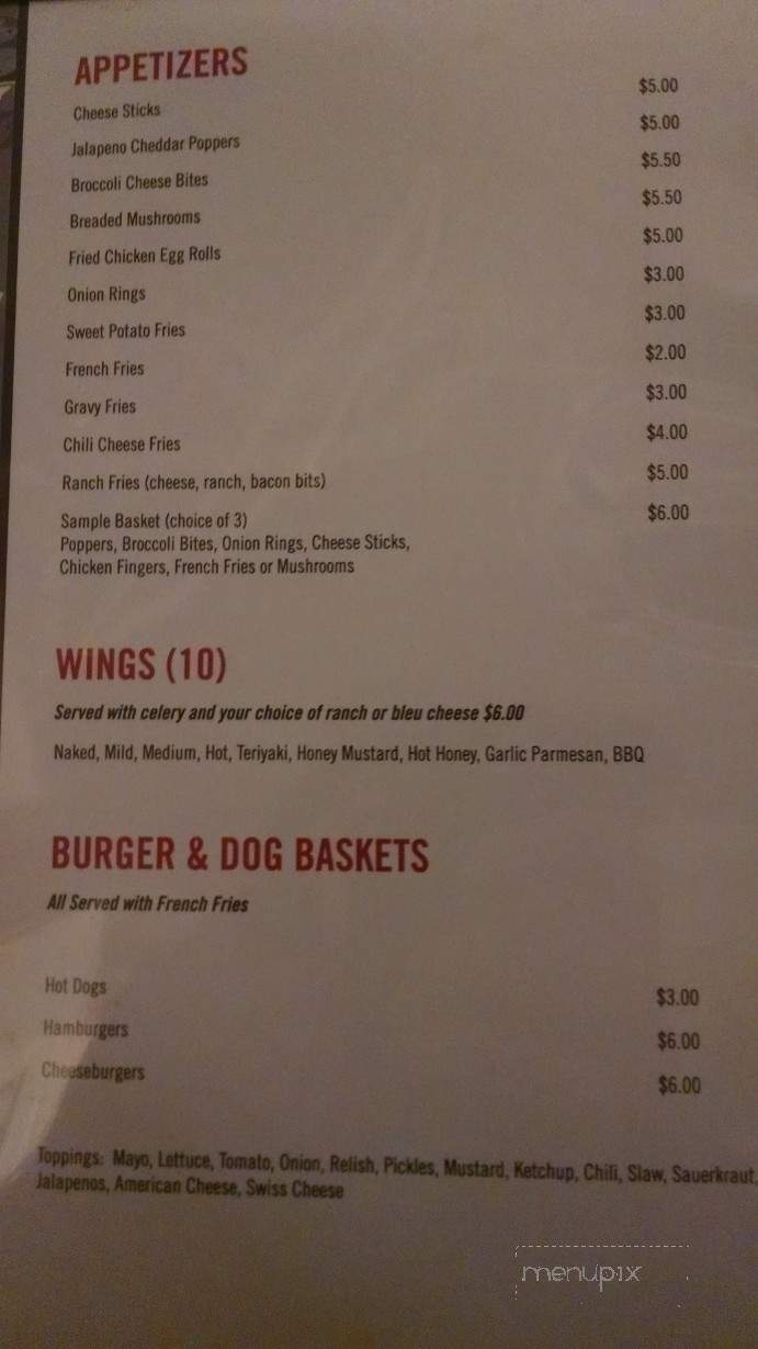 The Sportsman - Myrtle Beach, SC menu_pic
