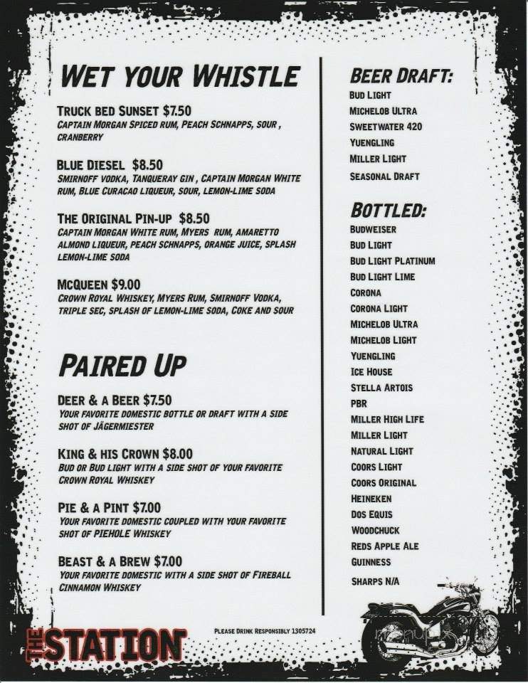 The Station - Simpsonville, SC menu_pic