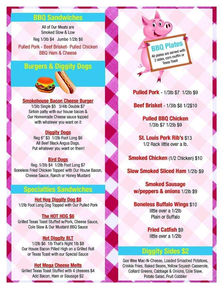 Hot Hog Diggity Dog - Walhalla, SC menu_pic