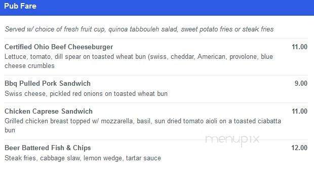 Horizons Restaurant - Geneva, OH menu_pic