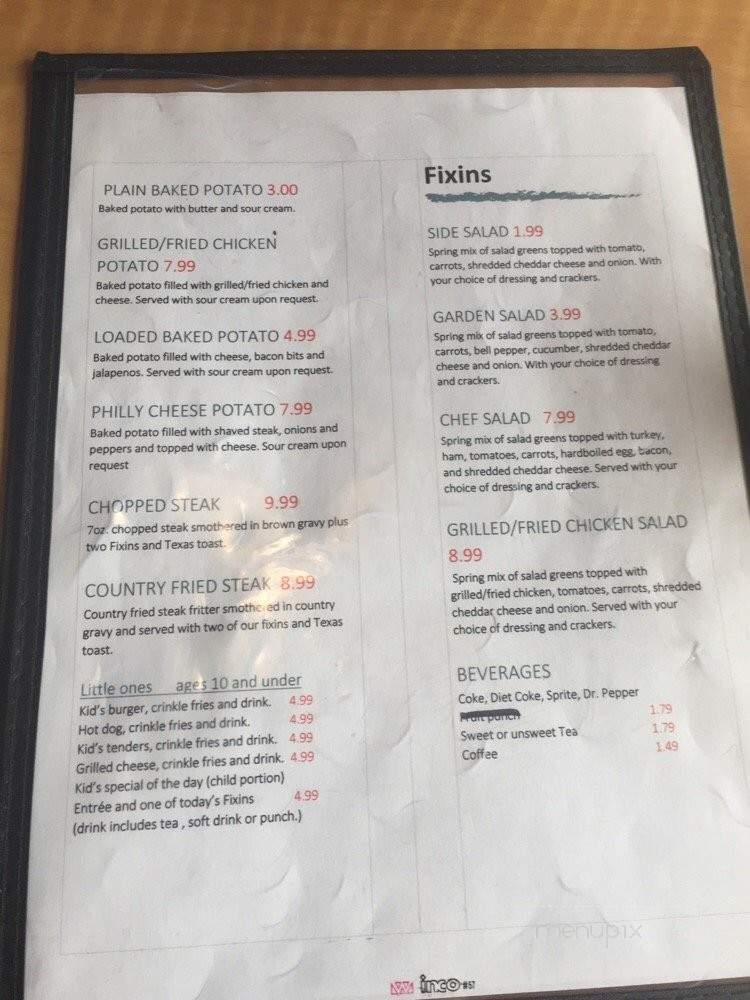 Fixins - Munford, TN menu_pic
