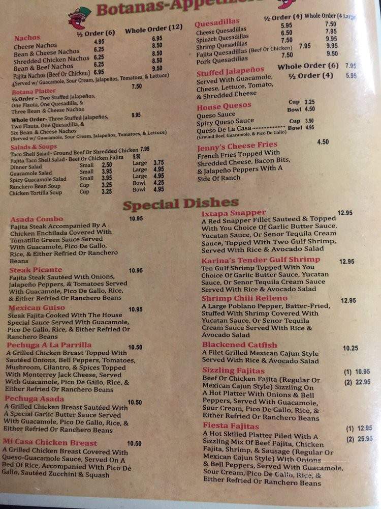 El Manna Tex-Mex Restaurant - Emory, TX menu_pic