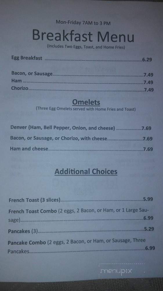 Anna's Cafe - Rancho Cucamonga, CA menu_pic
