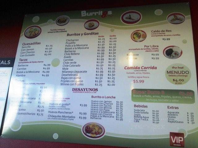 La Fogata - El Paso, TX menu_pic